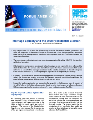 Marriage equality and the 2008 presidential election