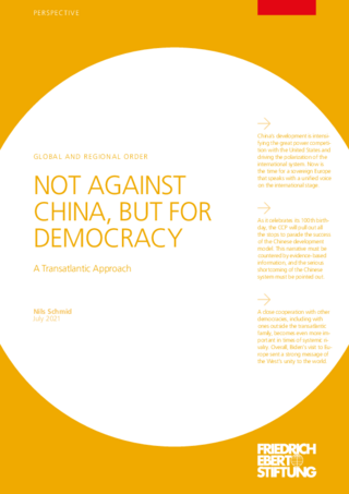 Not against China, but for democracy